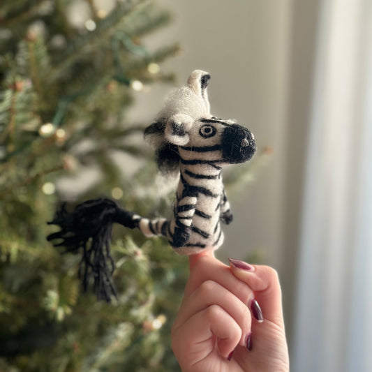 Finger Puppet - Zebra