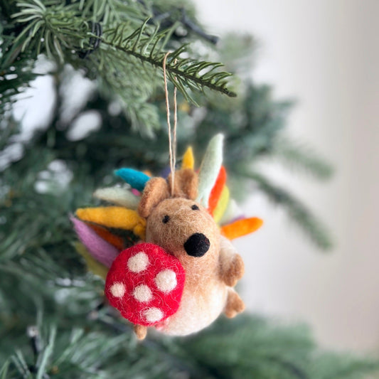 Felt Ornament - Hedgehog