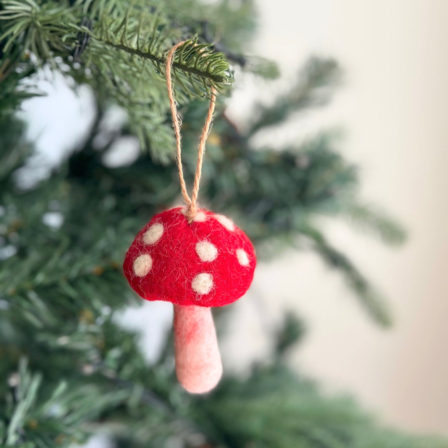 Felt Ornament - Mushroom