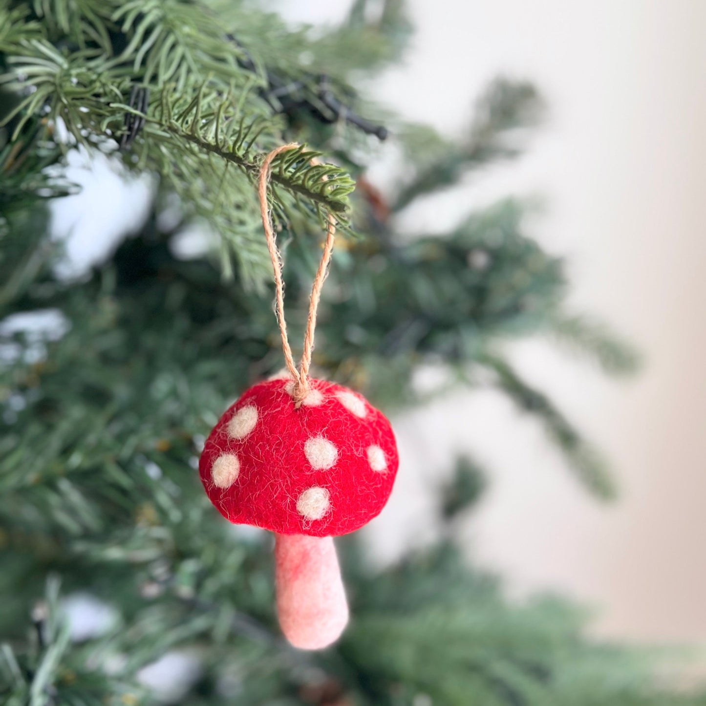 Felt Ornament - Mushroom