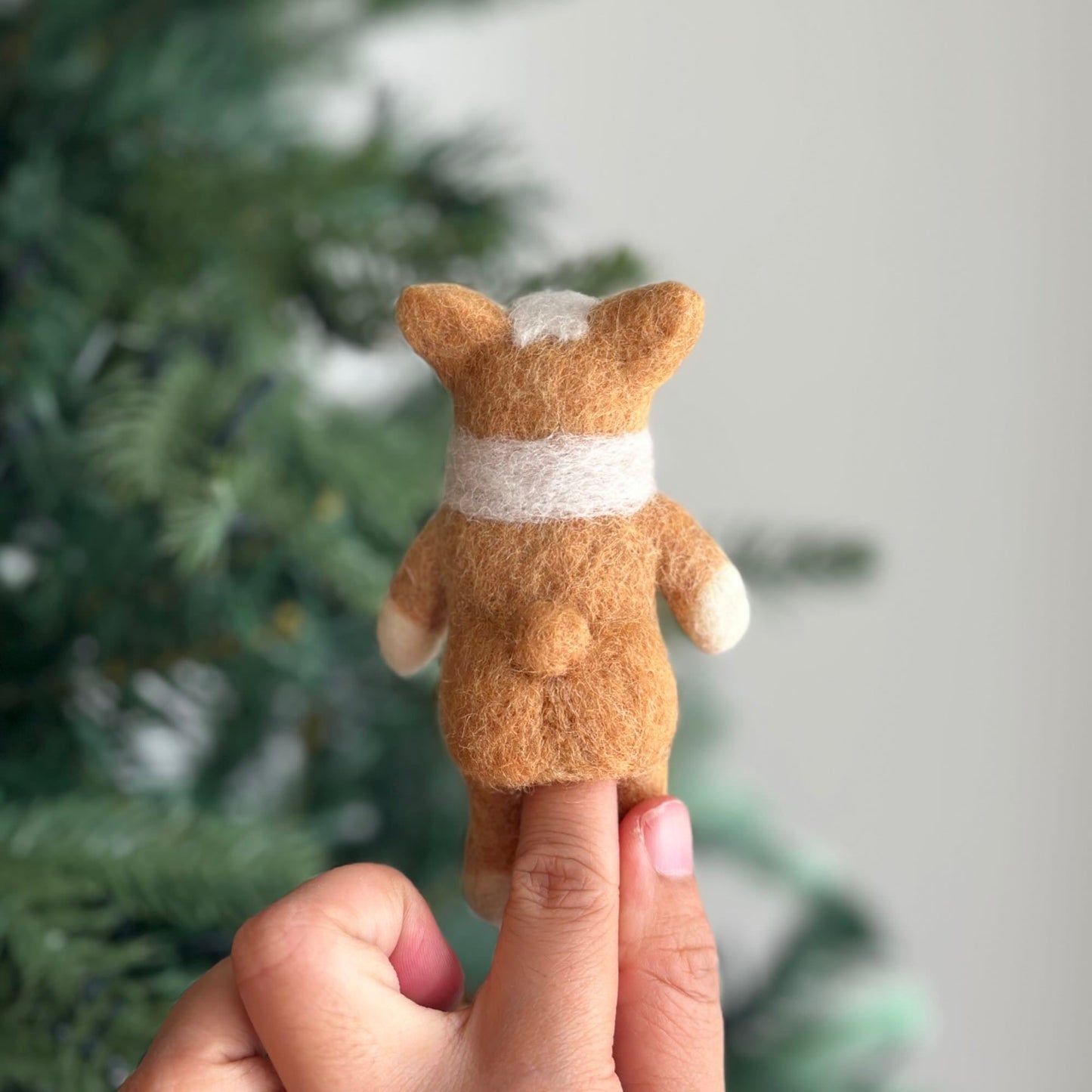 Felt Finger Puppet - Corgi