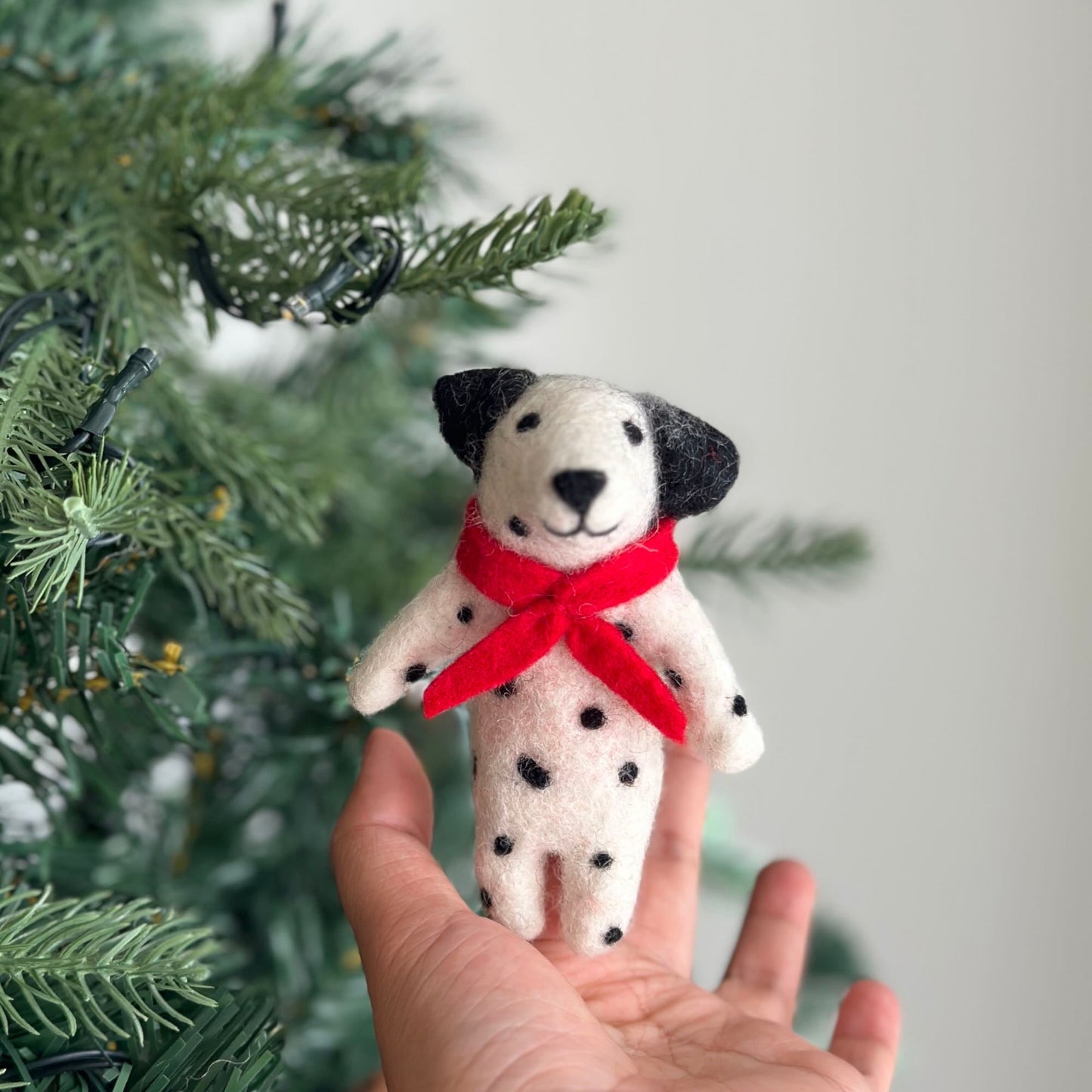 Felt Finger Puppet - Dalmatian Dog