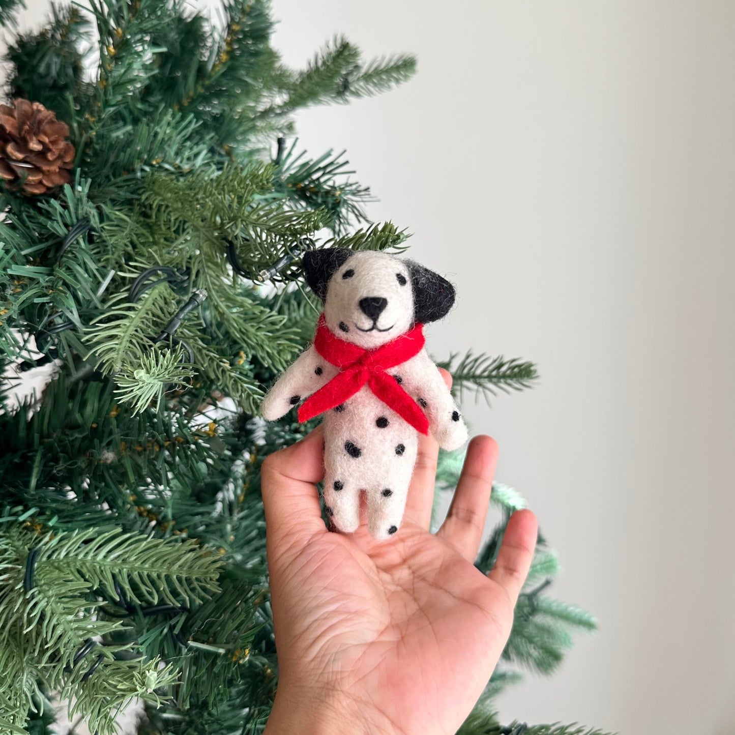 Felt Finger Puppet - Dalmatian Dog
