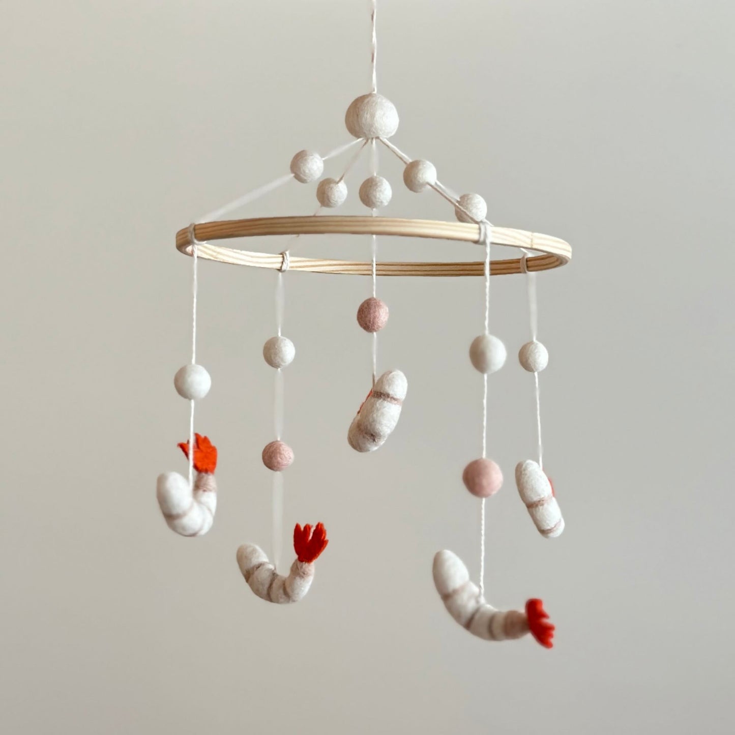 Handcrafted Felt Baby Mobile - Adorable Nursery Decor for Your Little One's Room