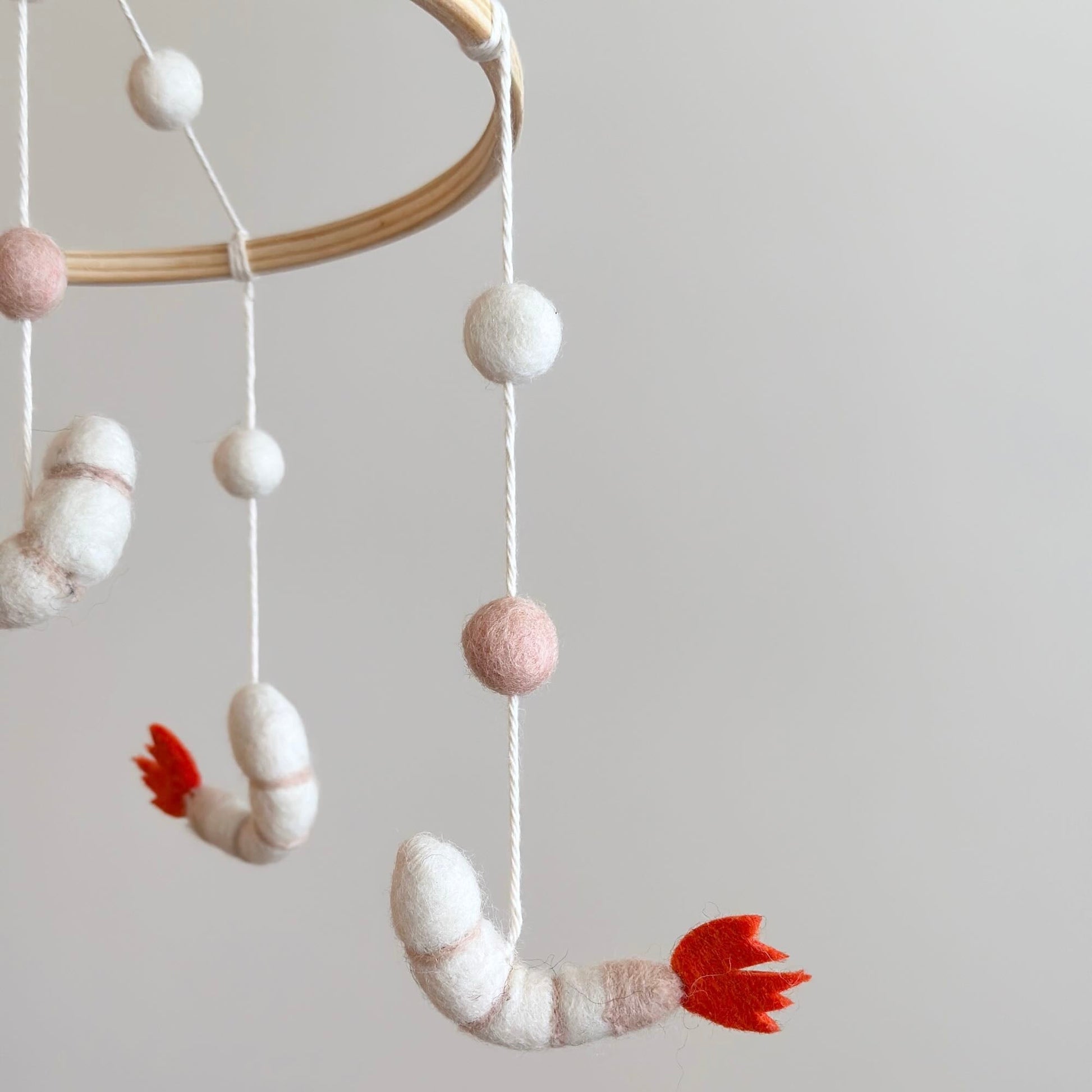 Handcrafted Felt Baby Mobile - Adorable Nursery Decor for Your Little One's Room