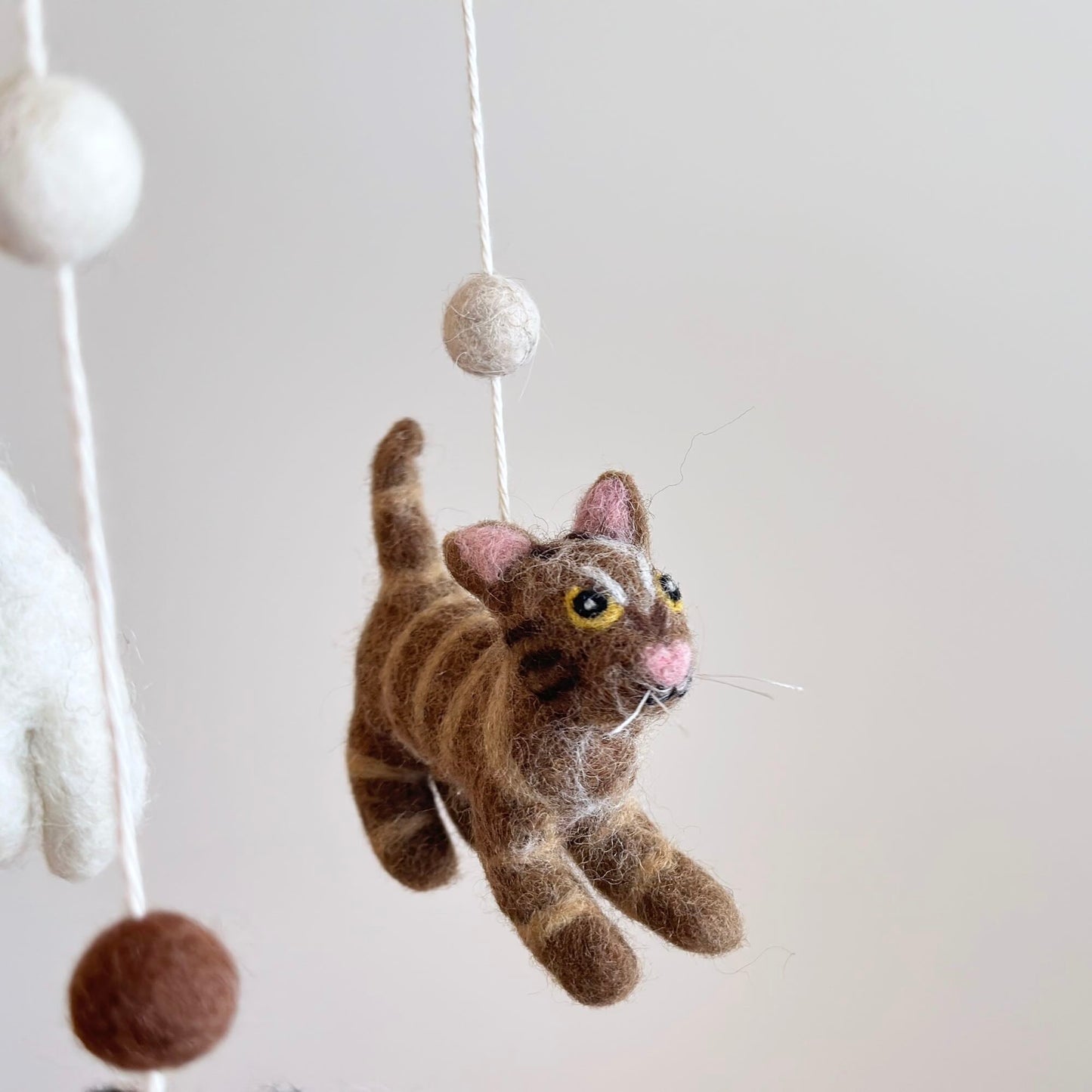 Handcrafted Felt Baby Mobile - Adorable Nursery Decor for Your Little One's Room