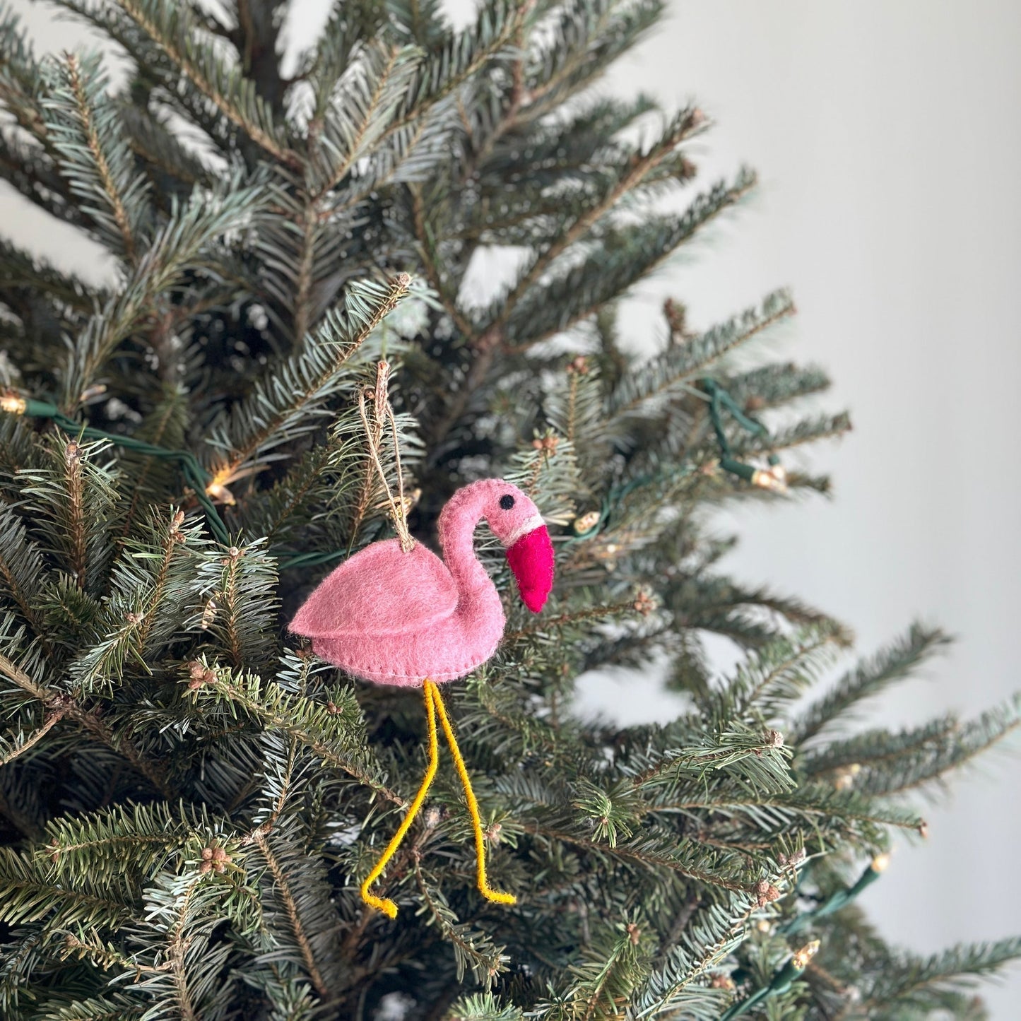 Felt Ornament - Flamingo