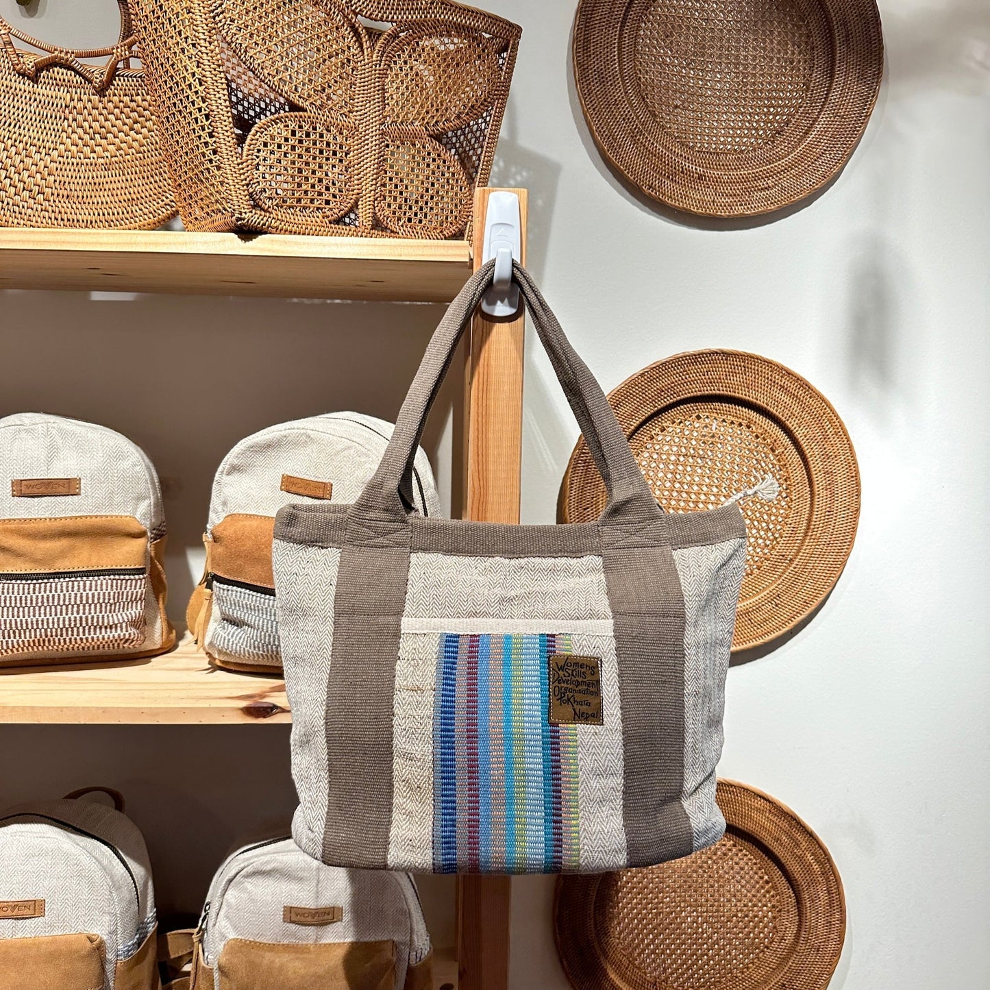 Fair Trade Tote Bag with Pocket