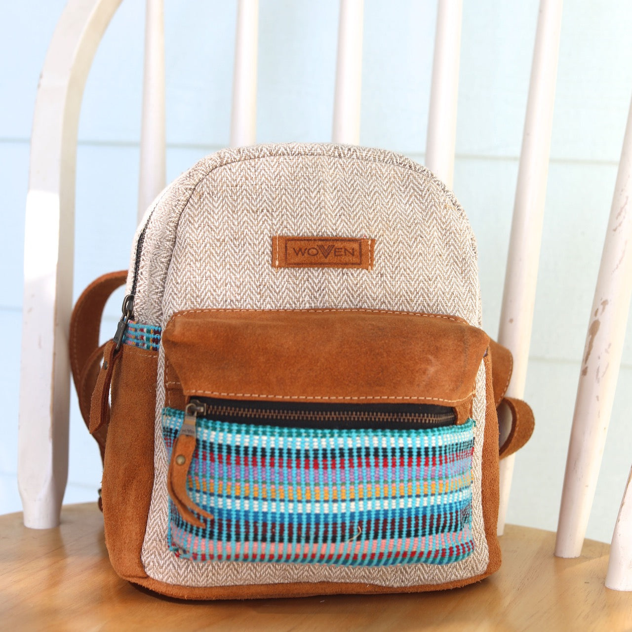 Recycled Fabric Mini Backpack