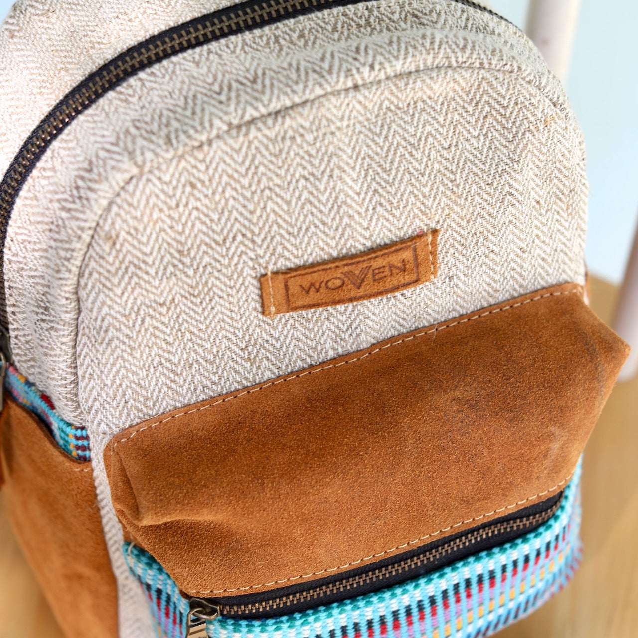 Recycled Fabric Mini Backpack