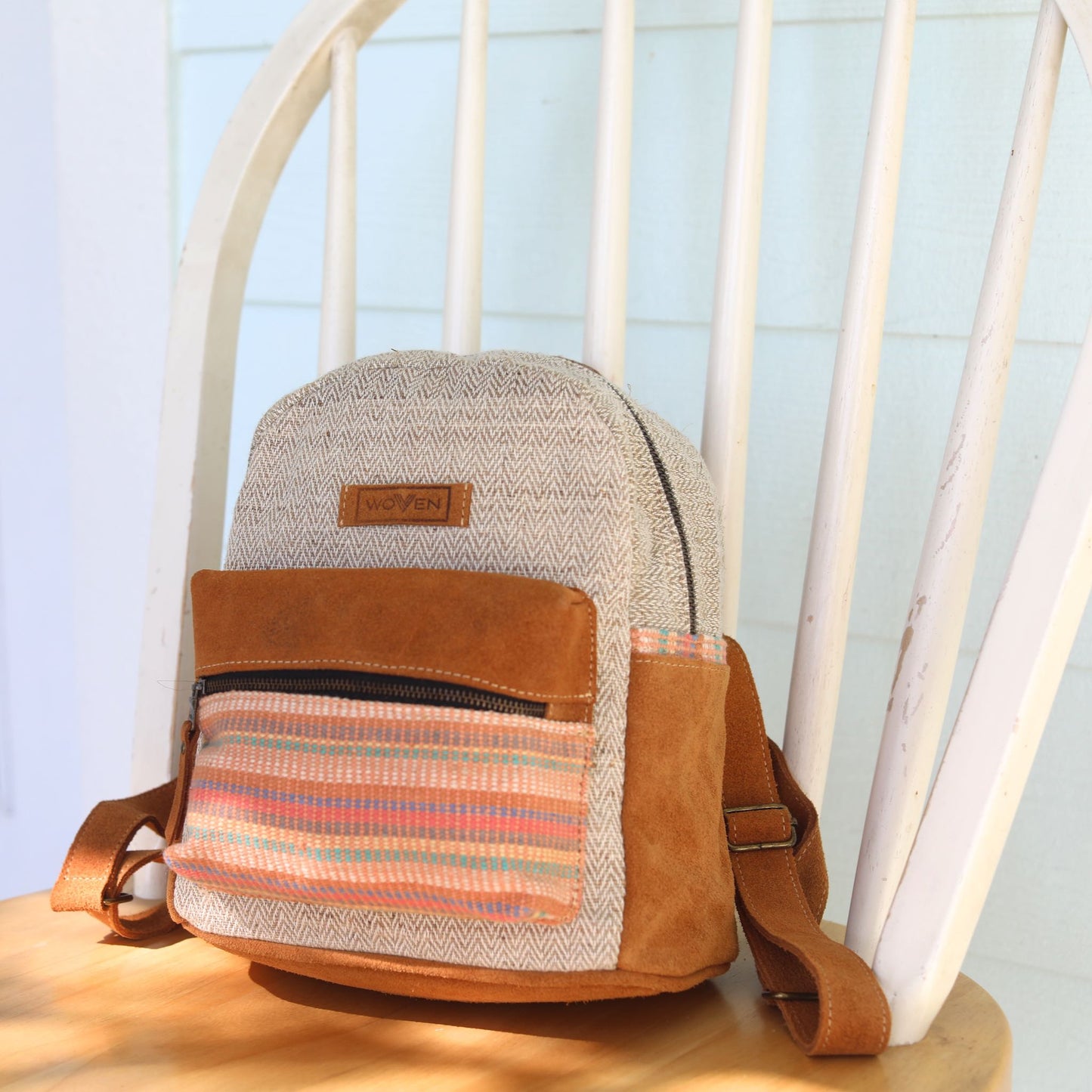 Recycled Fabric Mini Backpack