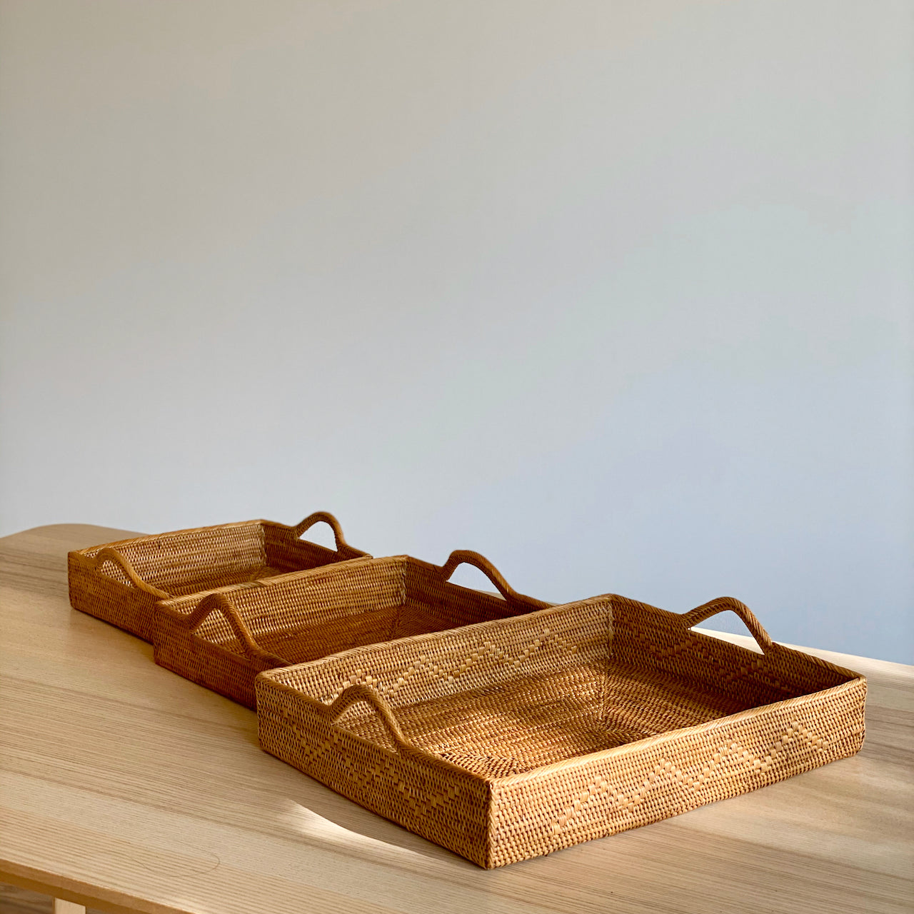 Bali Nesting Rattan Tray