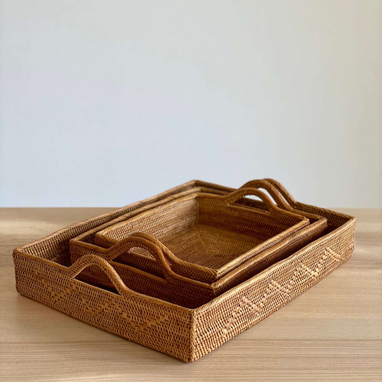 Bali Nesting Rattan Tray