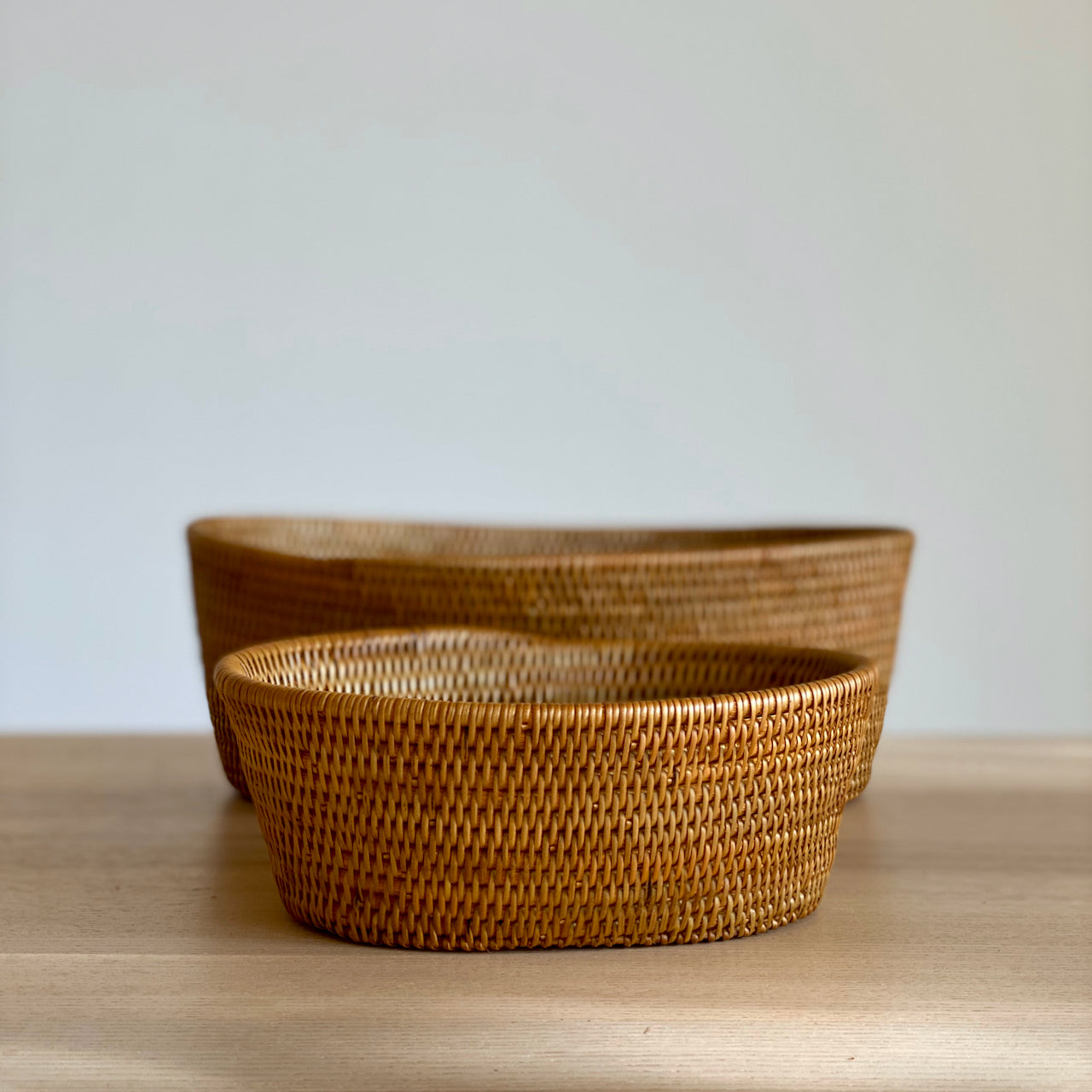 Bali Rattan Fruit Bowl - Oval