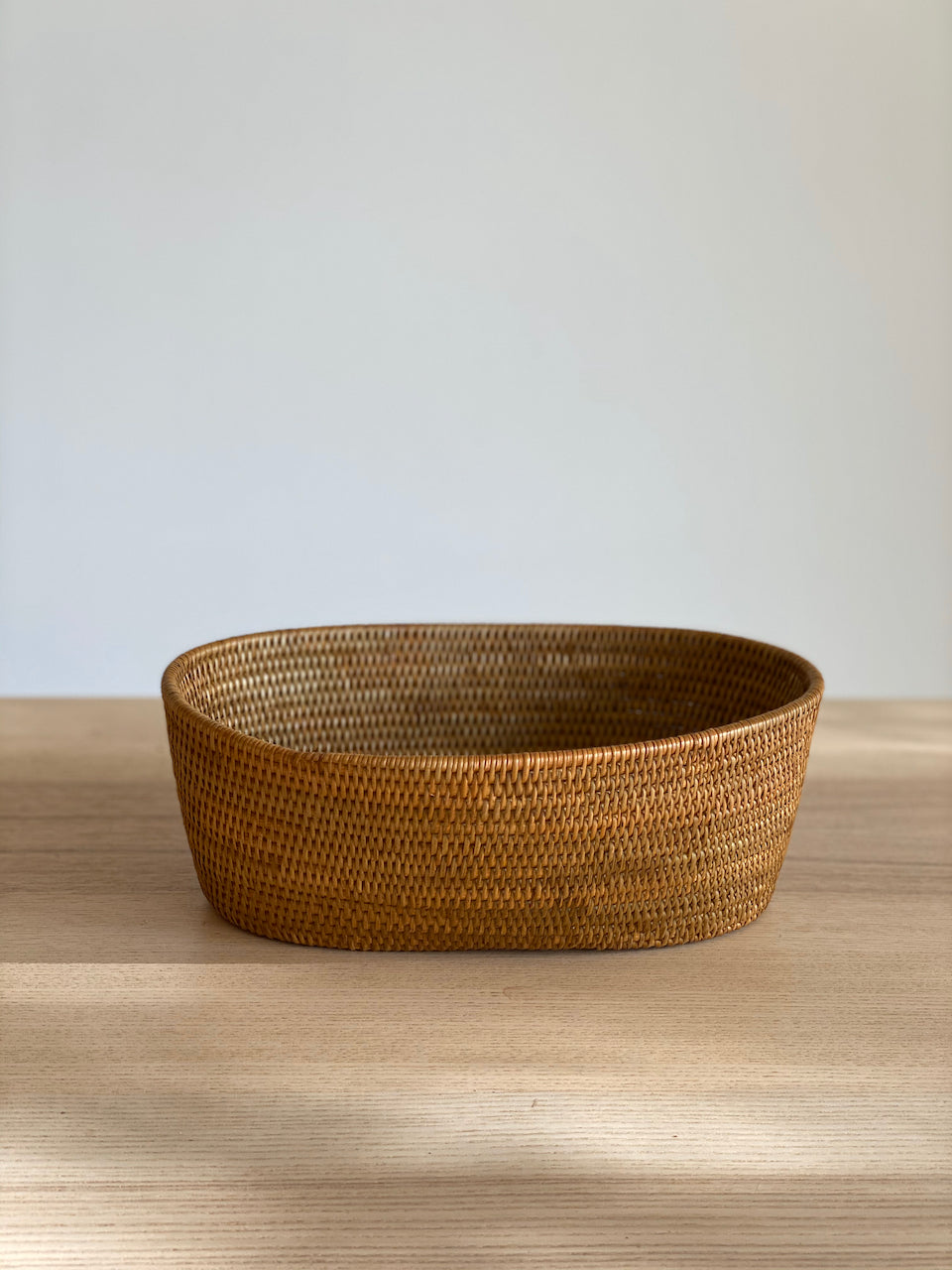 Bali Rattan Fruit Bowl - Oval