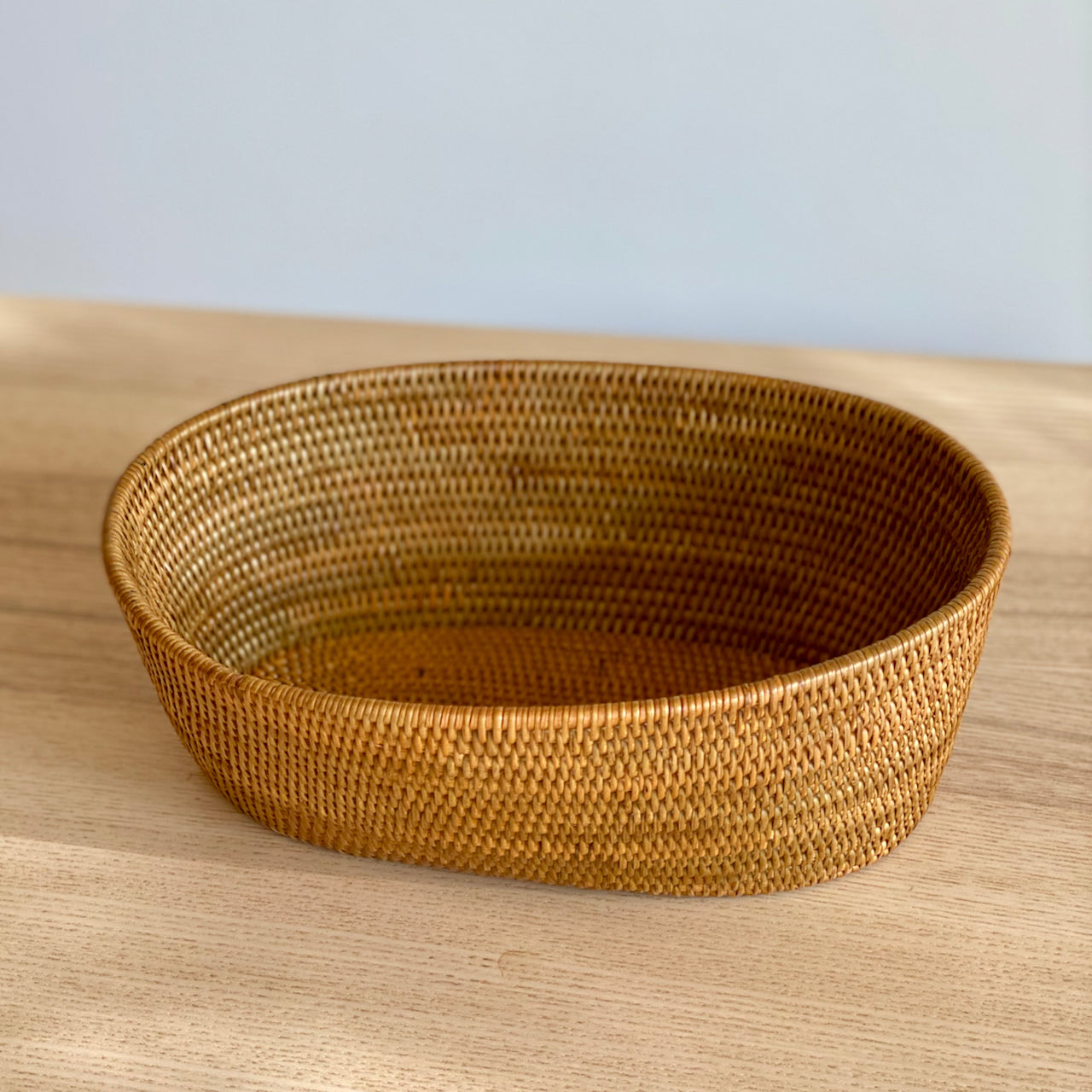 Bali Rattan Fruit Bowl - Oval