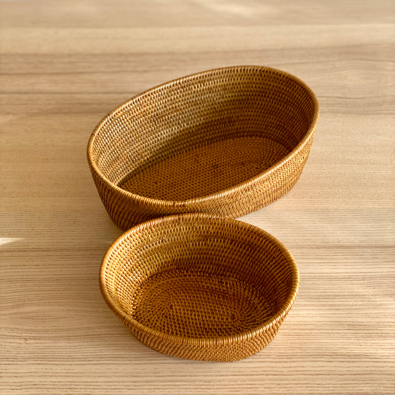 Bali Rattan Fruit Bowl - Oval