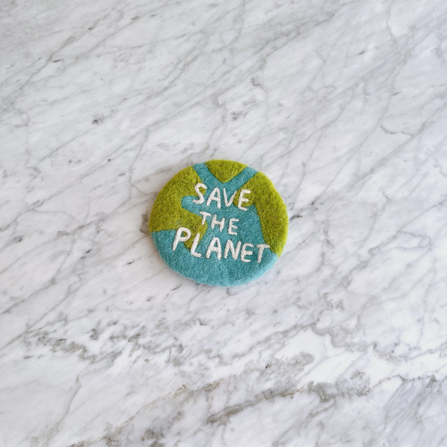 Felt Save The Planet Coasters - Set of 4