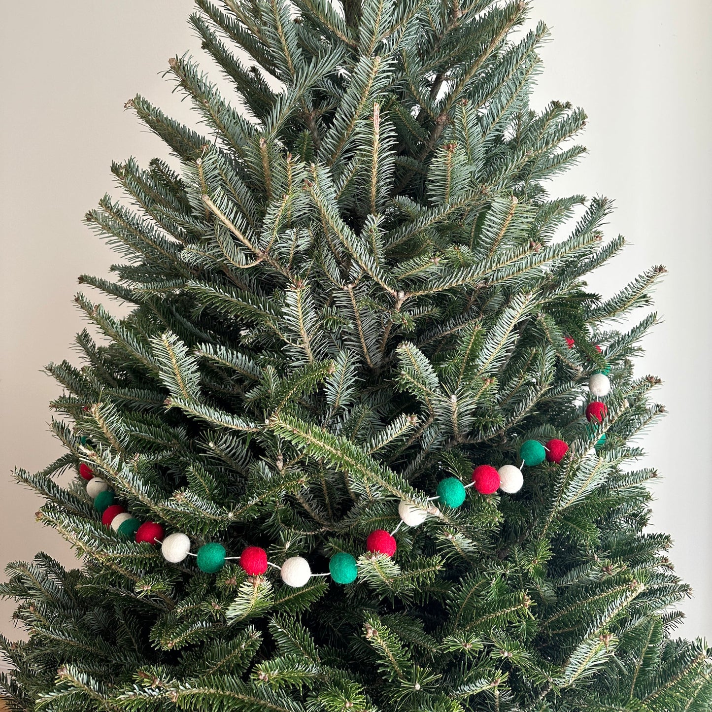 Felt Christmas Pompom Ball Garland