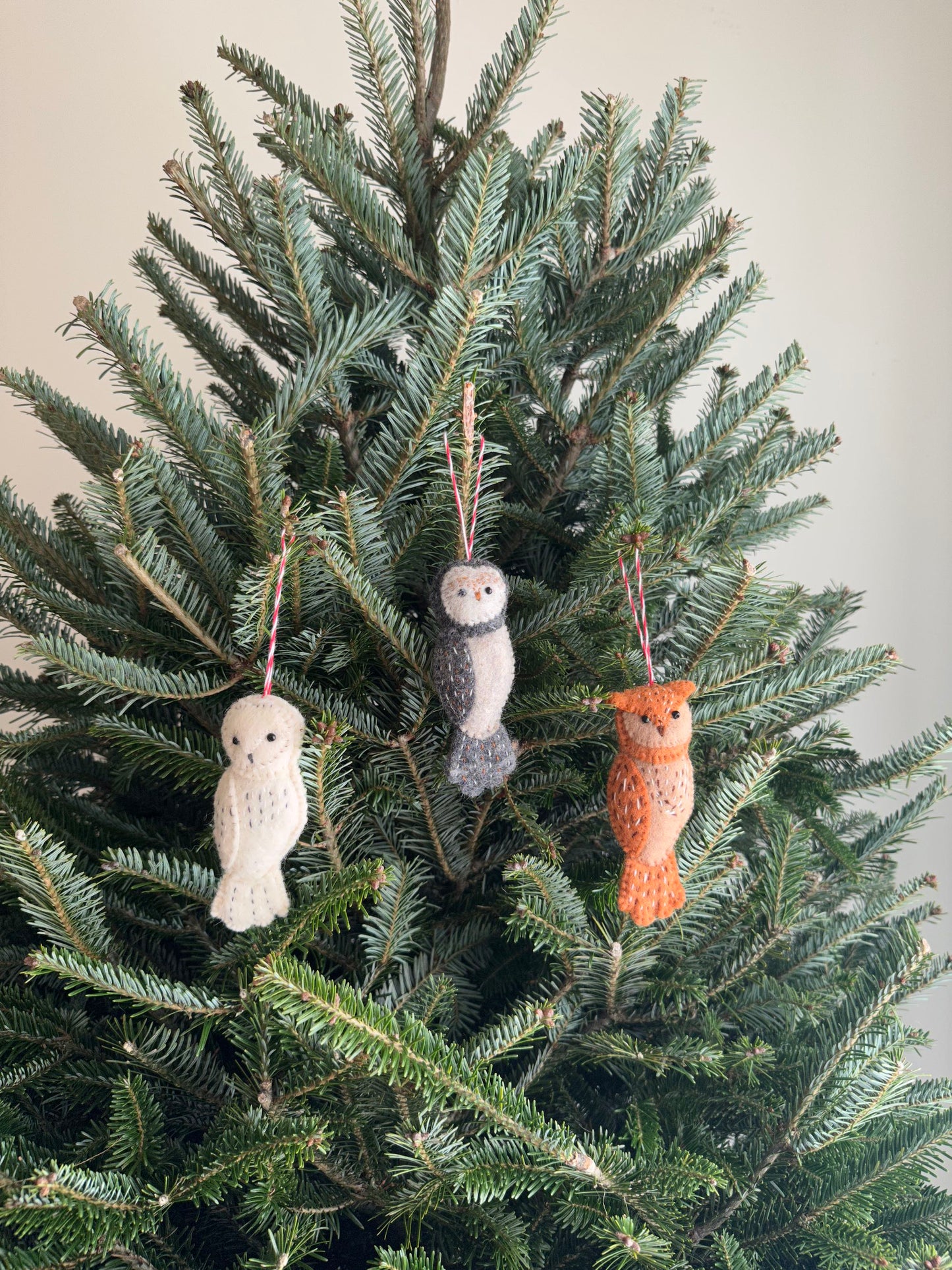 Felt Ornament - Owl Family