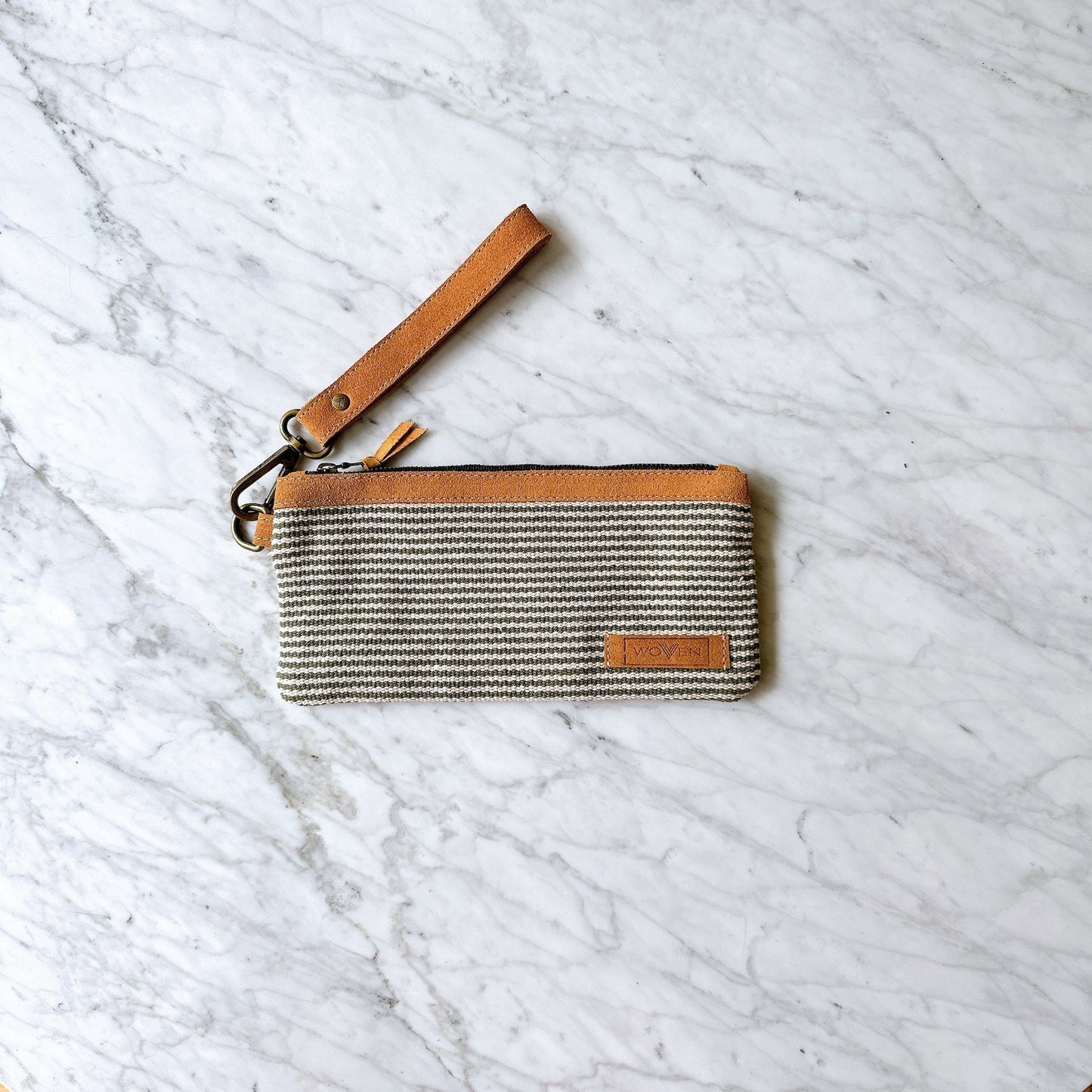 WOVEN phone wallet - Sally Stripe