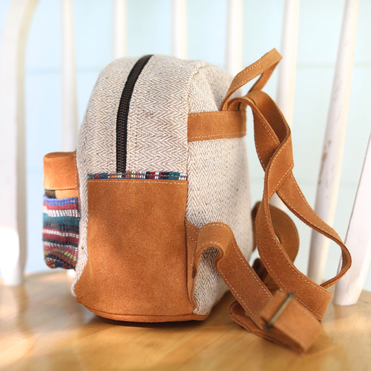 Recycled Fabric Mini Backpack