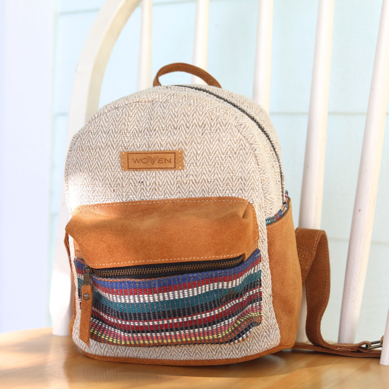 Recycled Fabric Mini Backpack