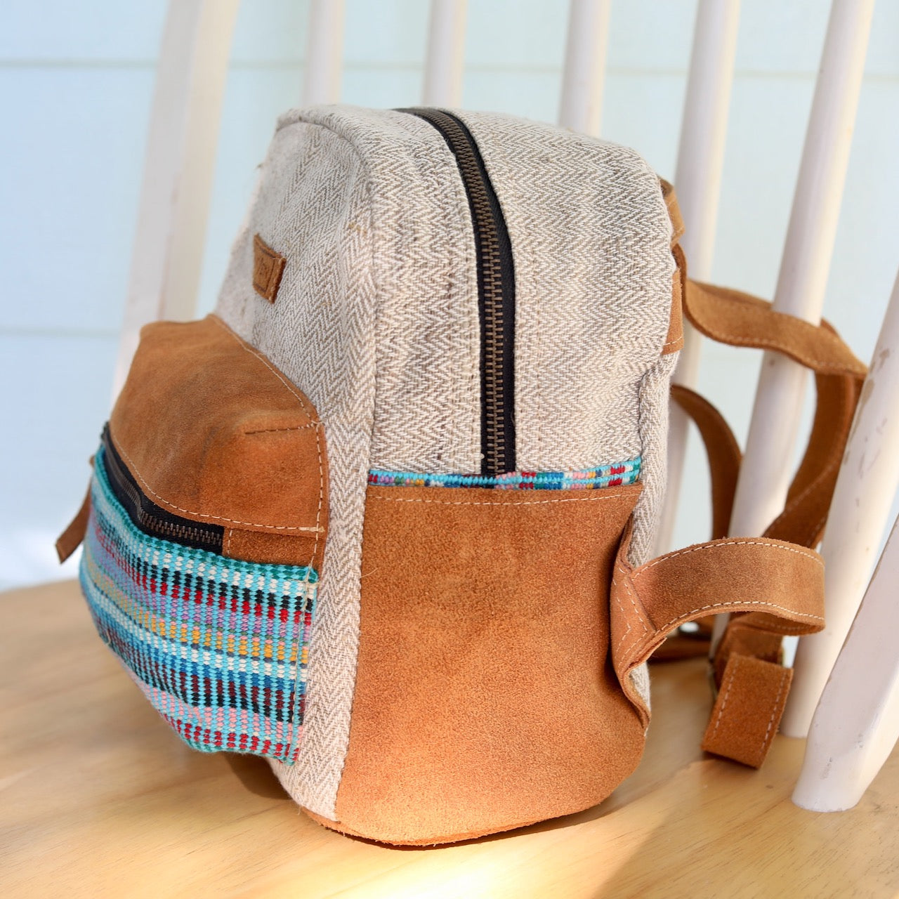 Recycled Fabric Mini Backpack