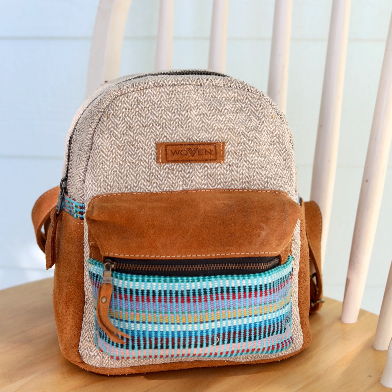 Recycled Fabric Mini Backpack