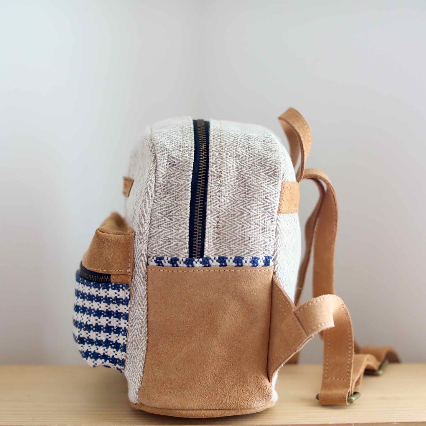 WOVEN Mini Backpack - Houndstooth