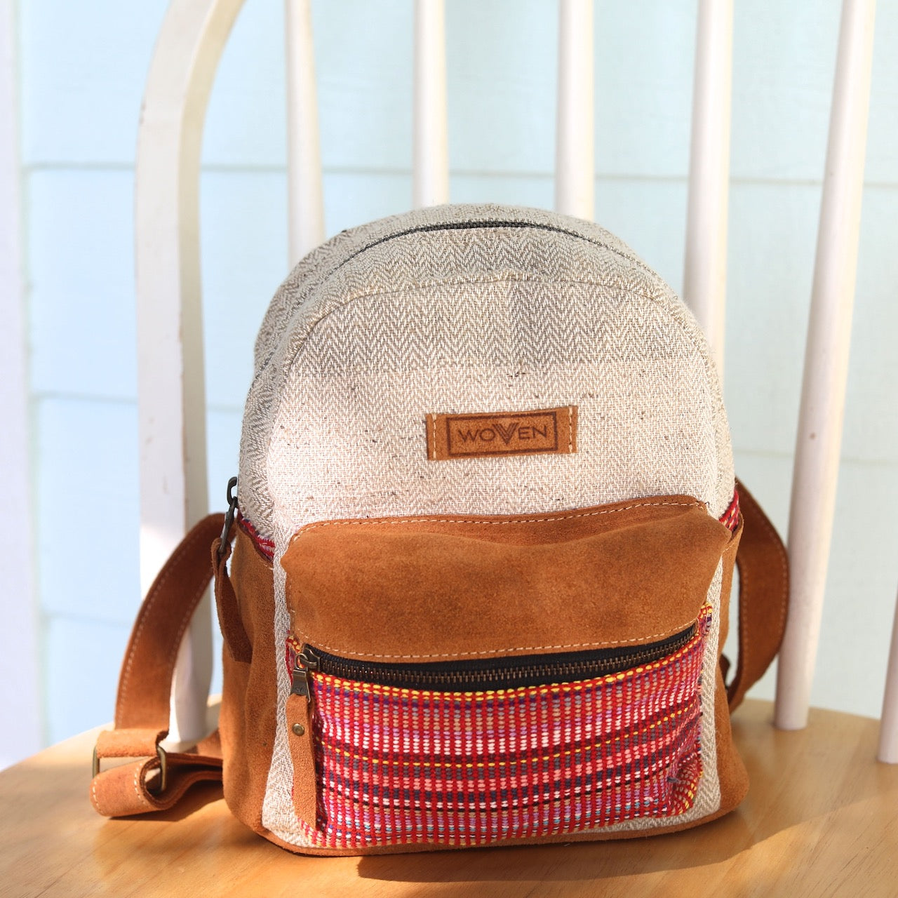 Recycled Fabric Mini Backpack