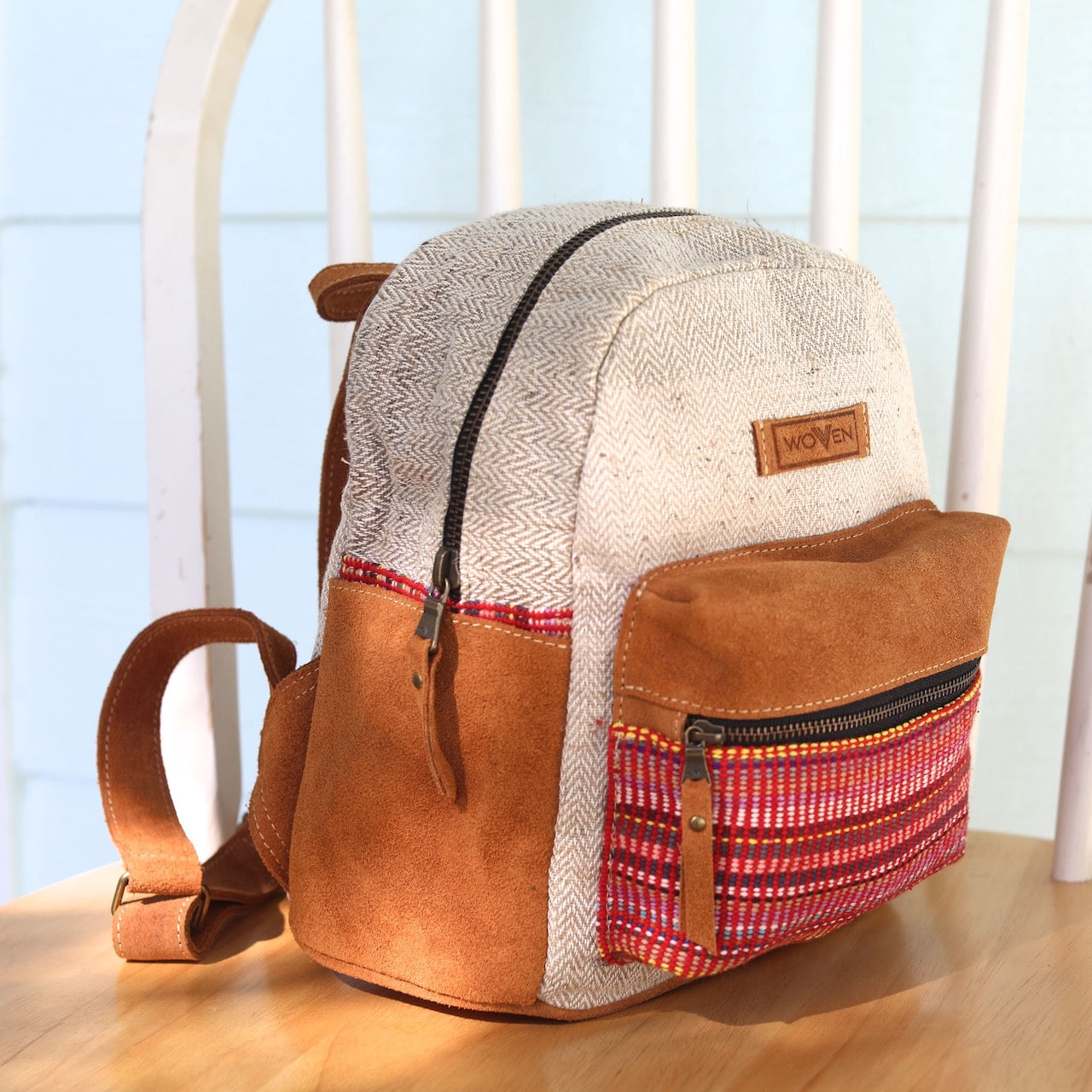 Recycled Fabric Mini Backpack