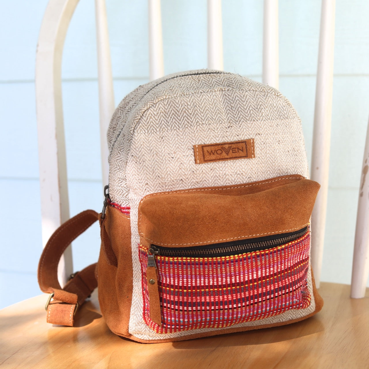 Recycled Fabric Mini Backpack