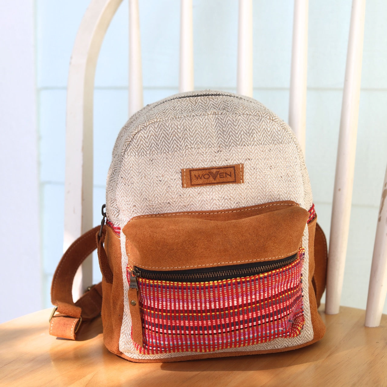 Recycled Fabric Mini Backpack