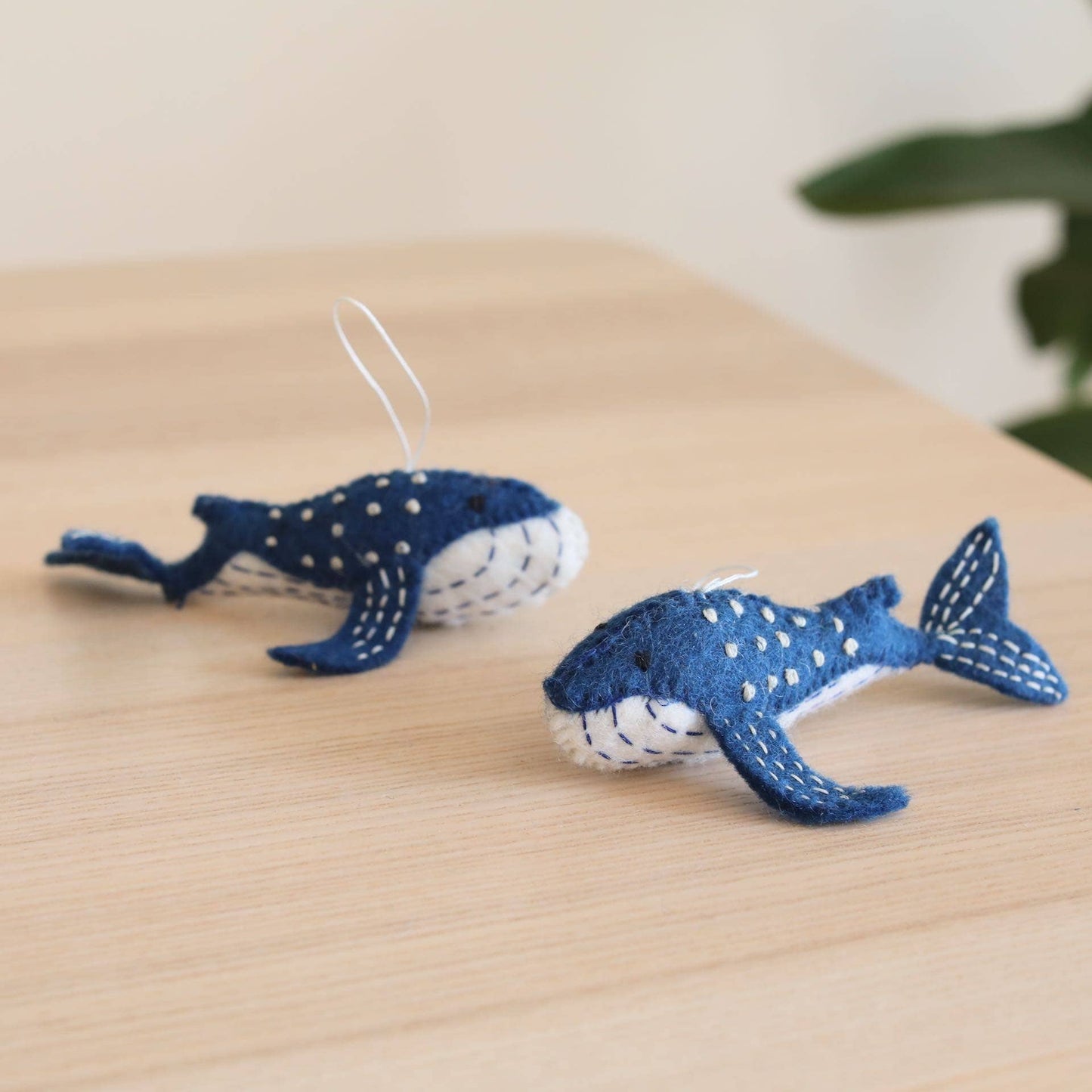 Felt Ornament - Blue Minke Whale