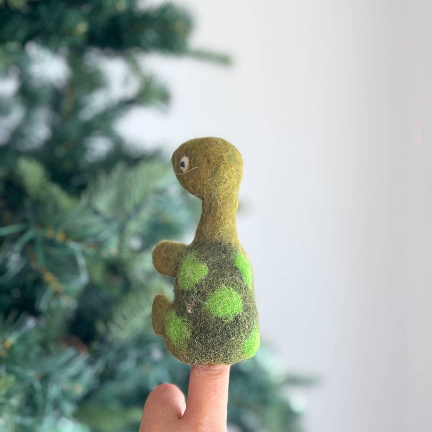 Felt Finger Puppet - Sitting Turtle