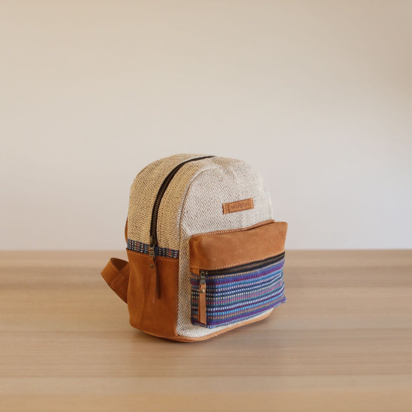 Recycled Fabric Mini Backpack