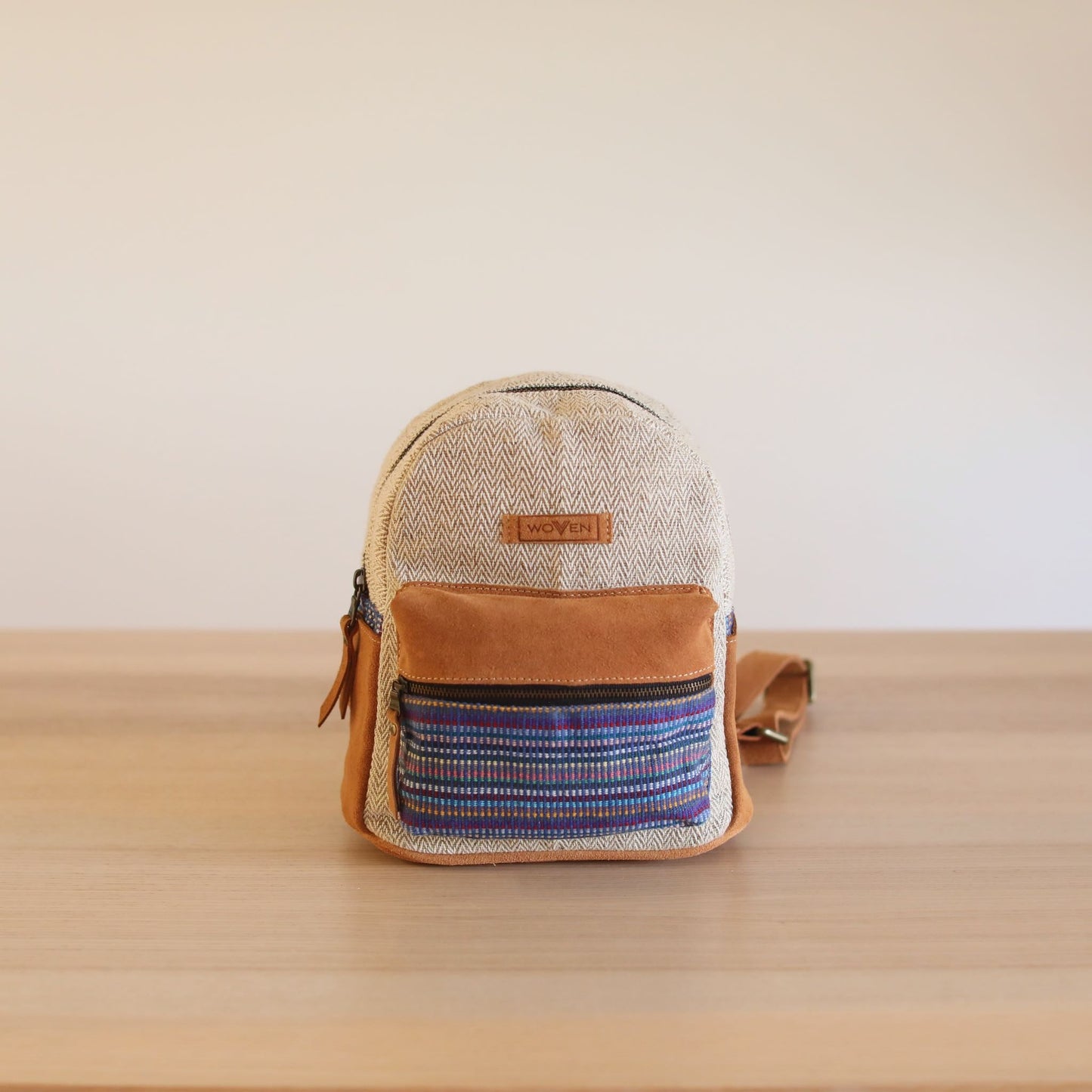 Recycled Fabric Mini Backpack