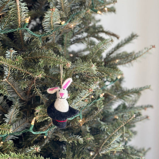 Felt Ornament - Circus Bunny