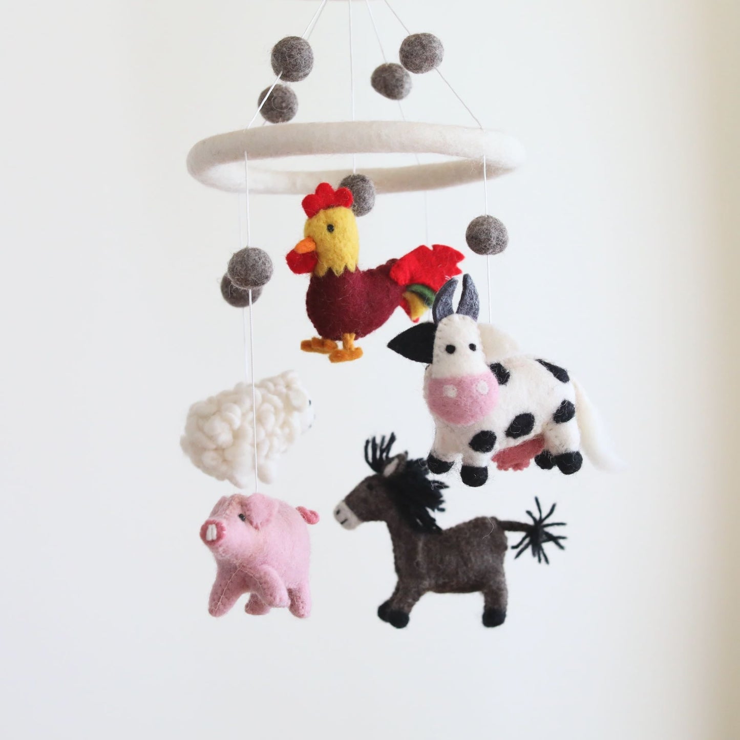 Felt Baby Mobile - Farm Animal