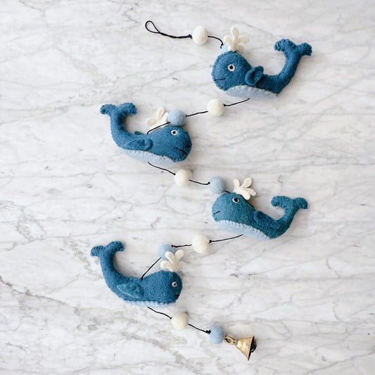 Felt Whale Garland