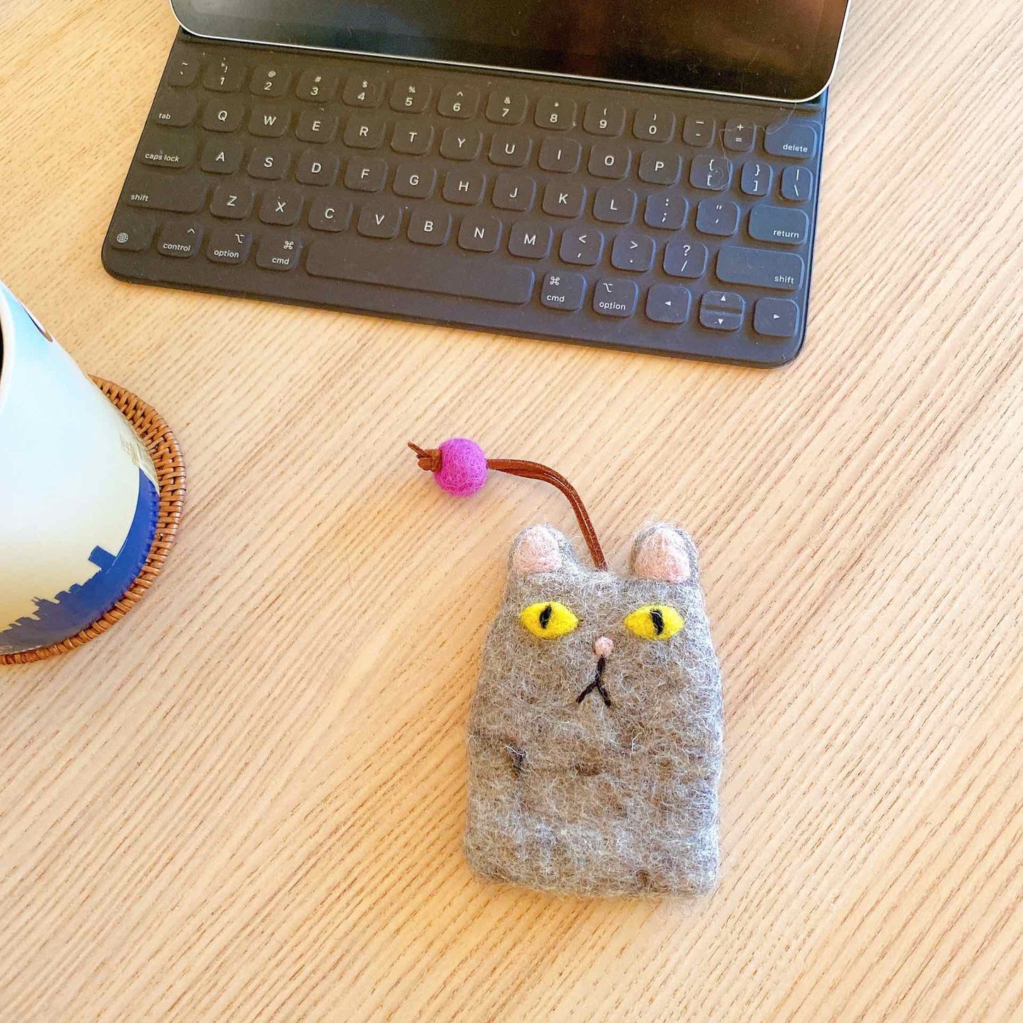 Felt Keychain - Cat Key Cover / Keychain