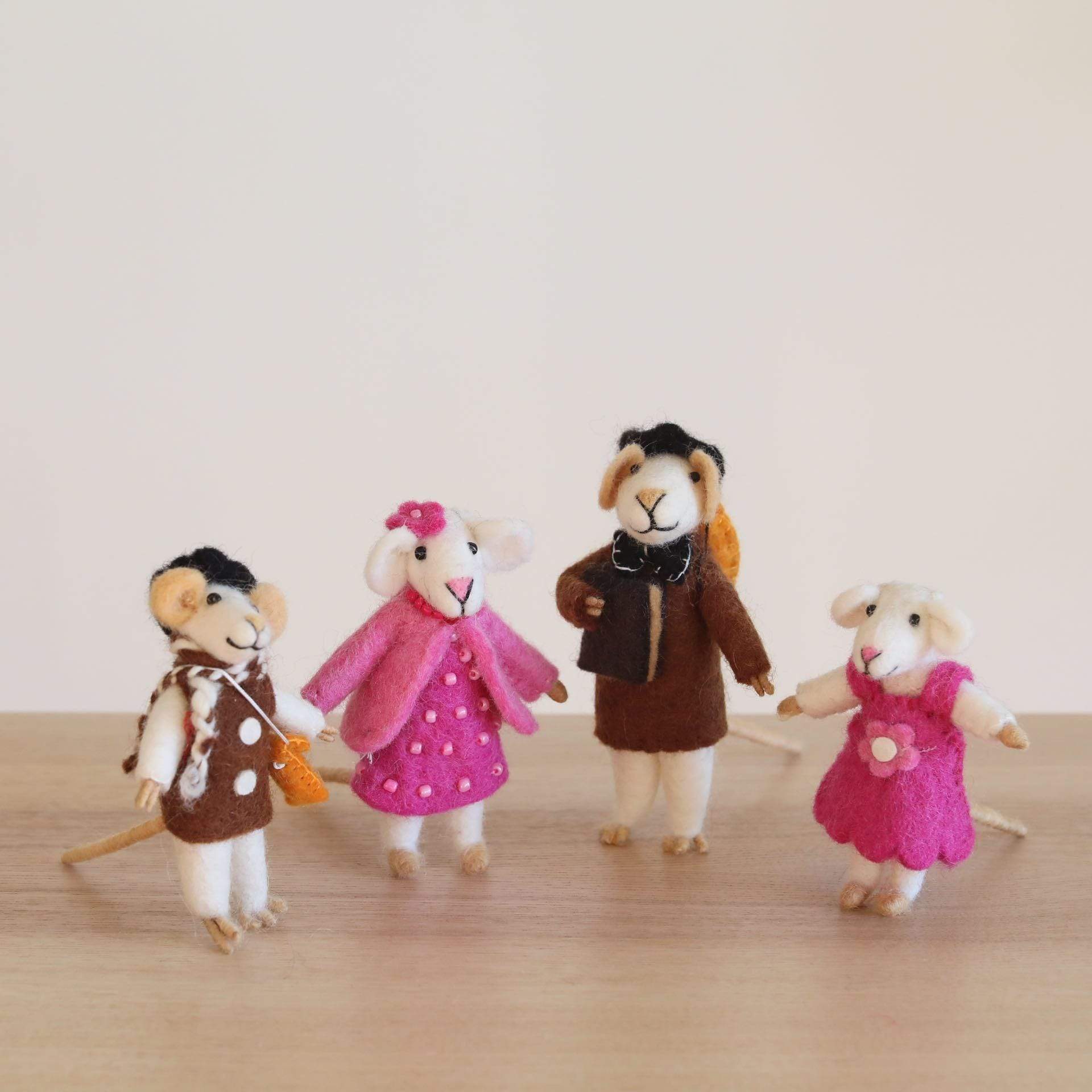 Felt Mouse Family Premium Quality Unique Handmade Gifts And Accessories - Ganapati Crafts Co.