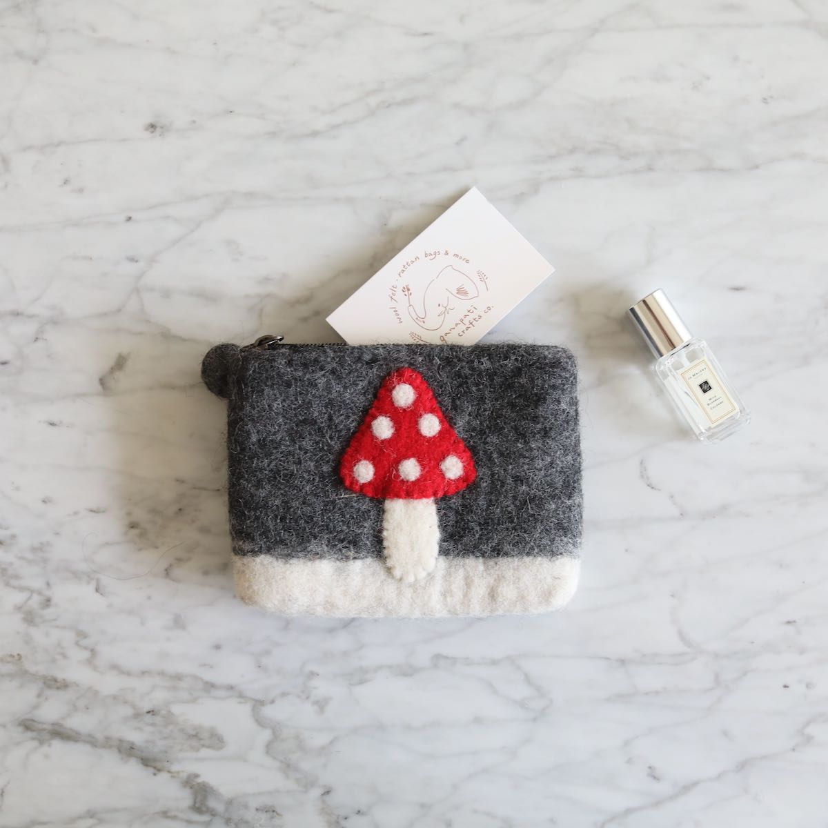 Felt Mushroom Coin Purse