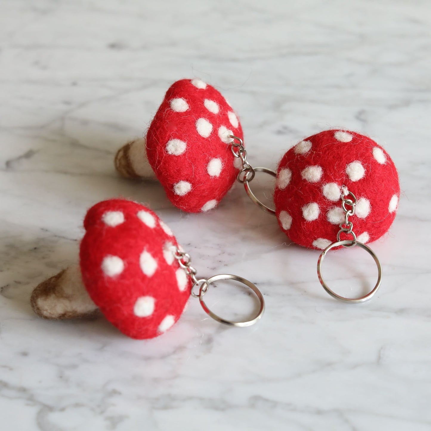 Felt Keychain - Mushroom