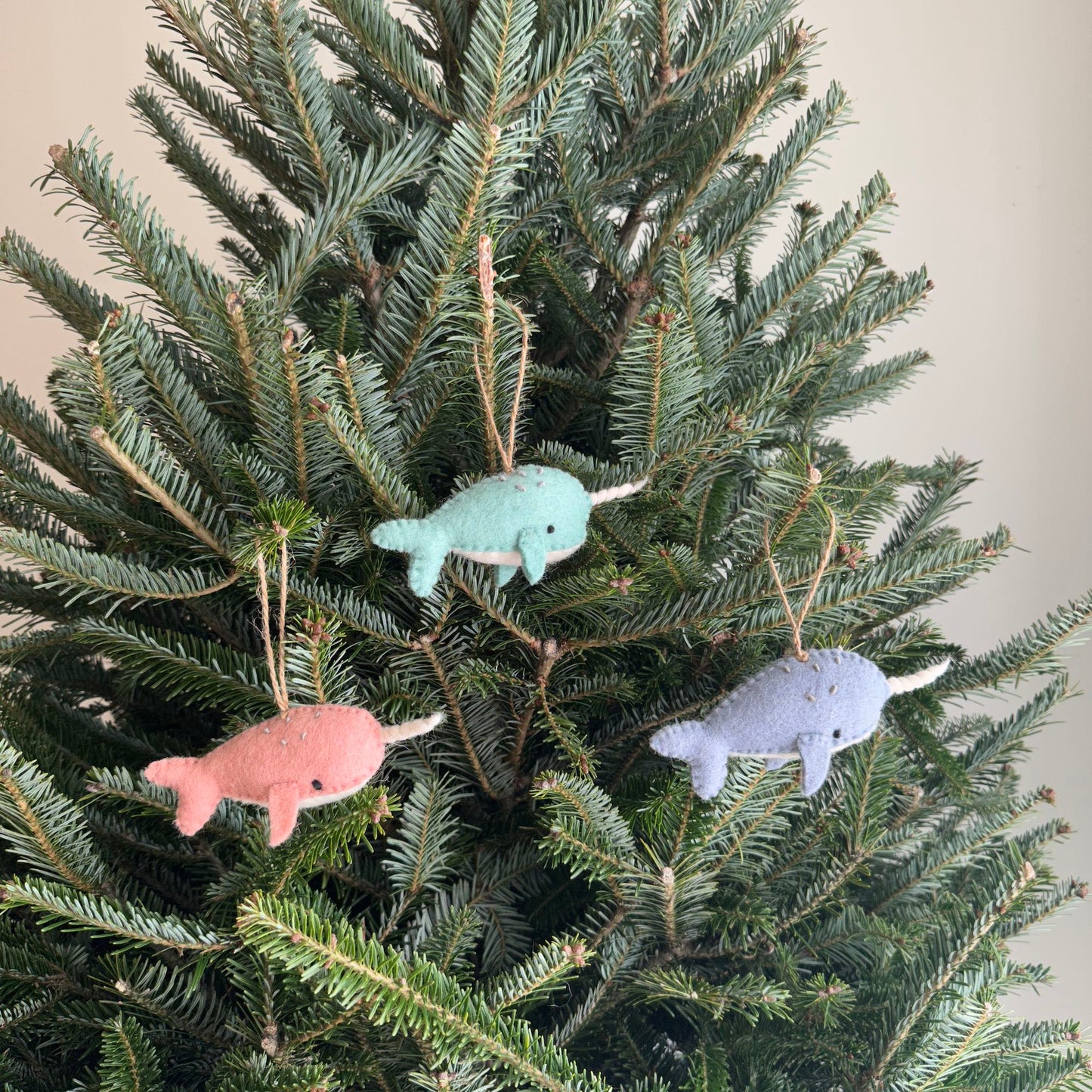 Felt Ornament - Narwhals