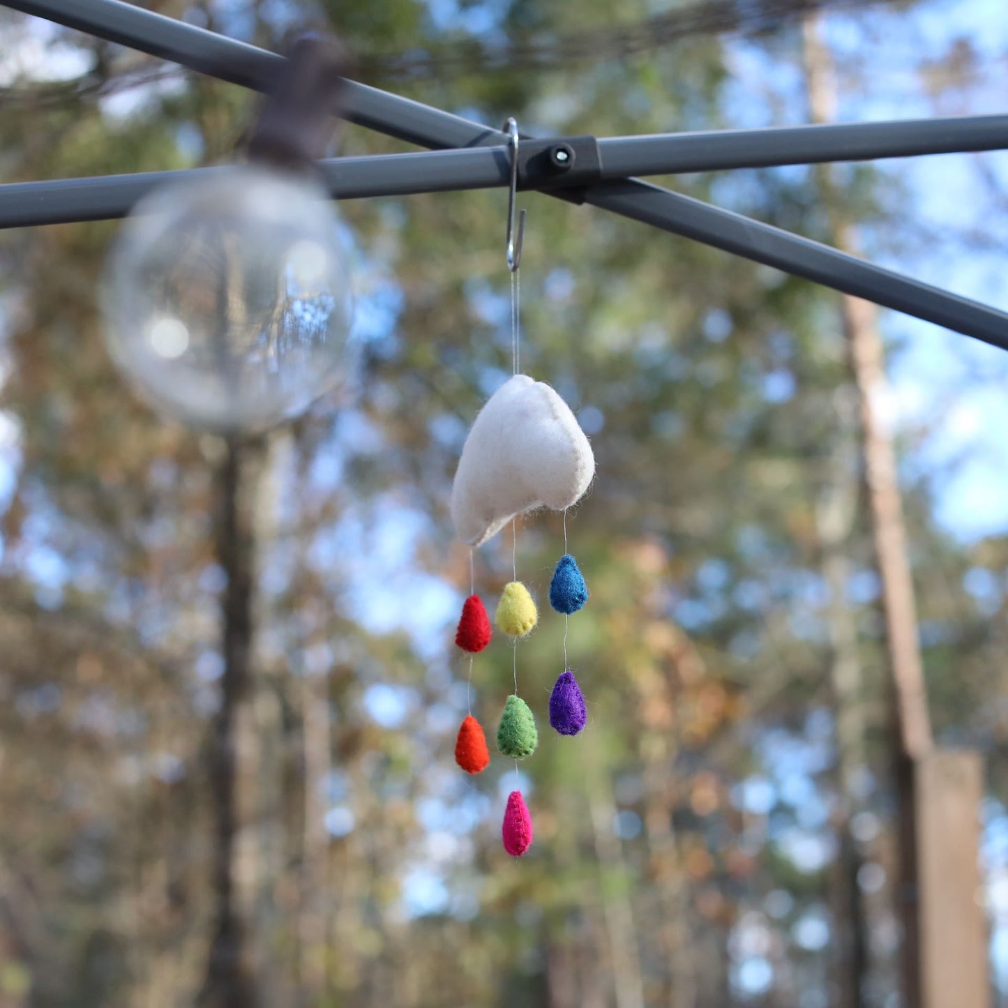 Felt Rainbow Rain Garland