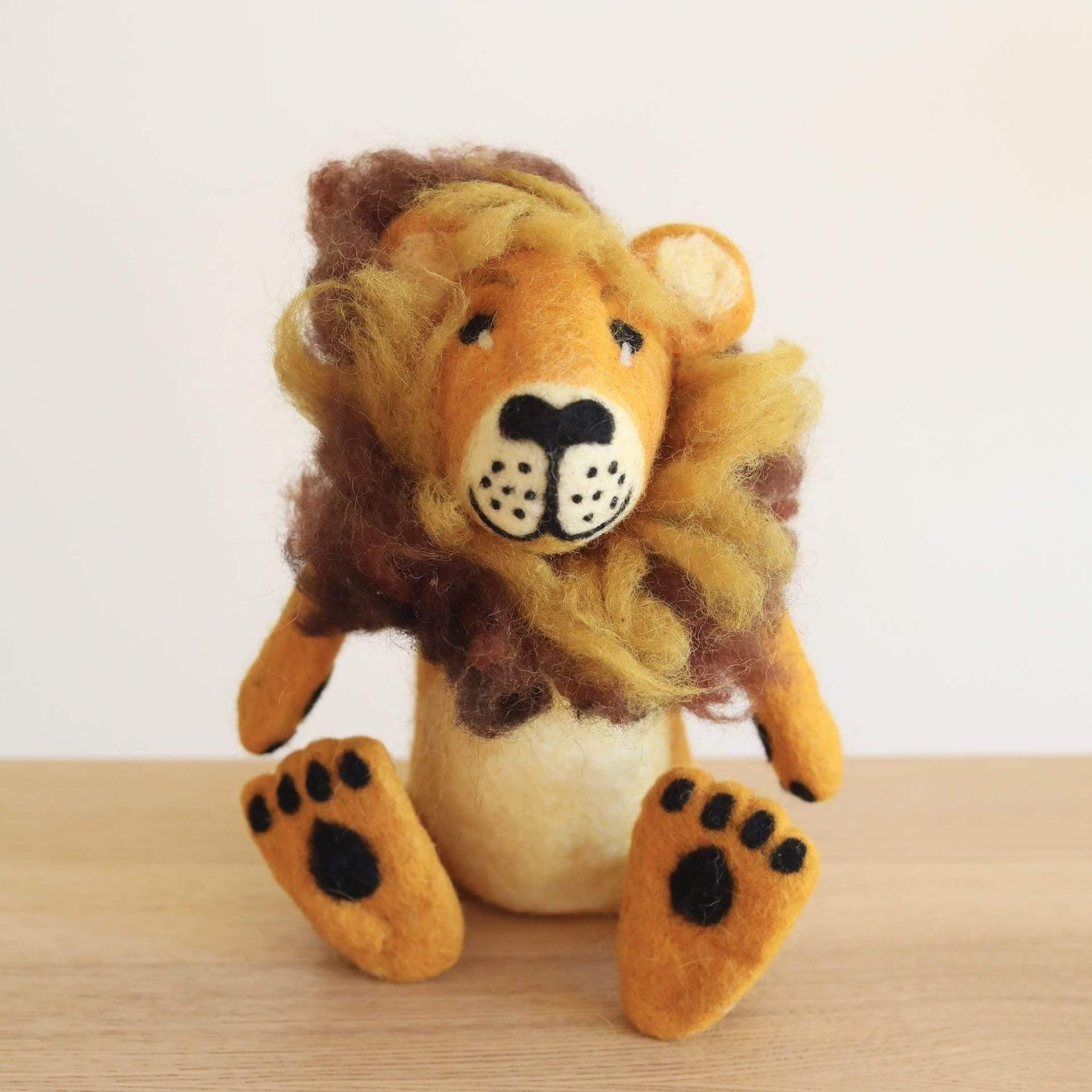 Felt Sitting Lion