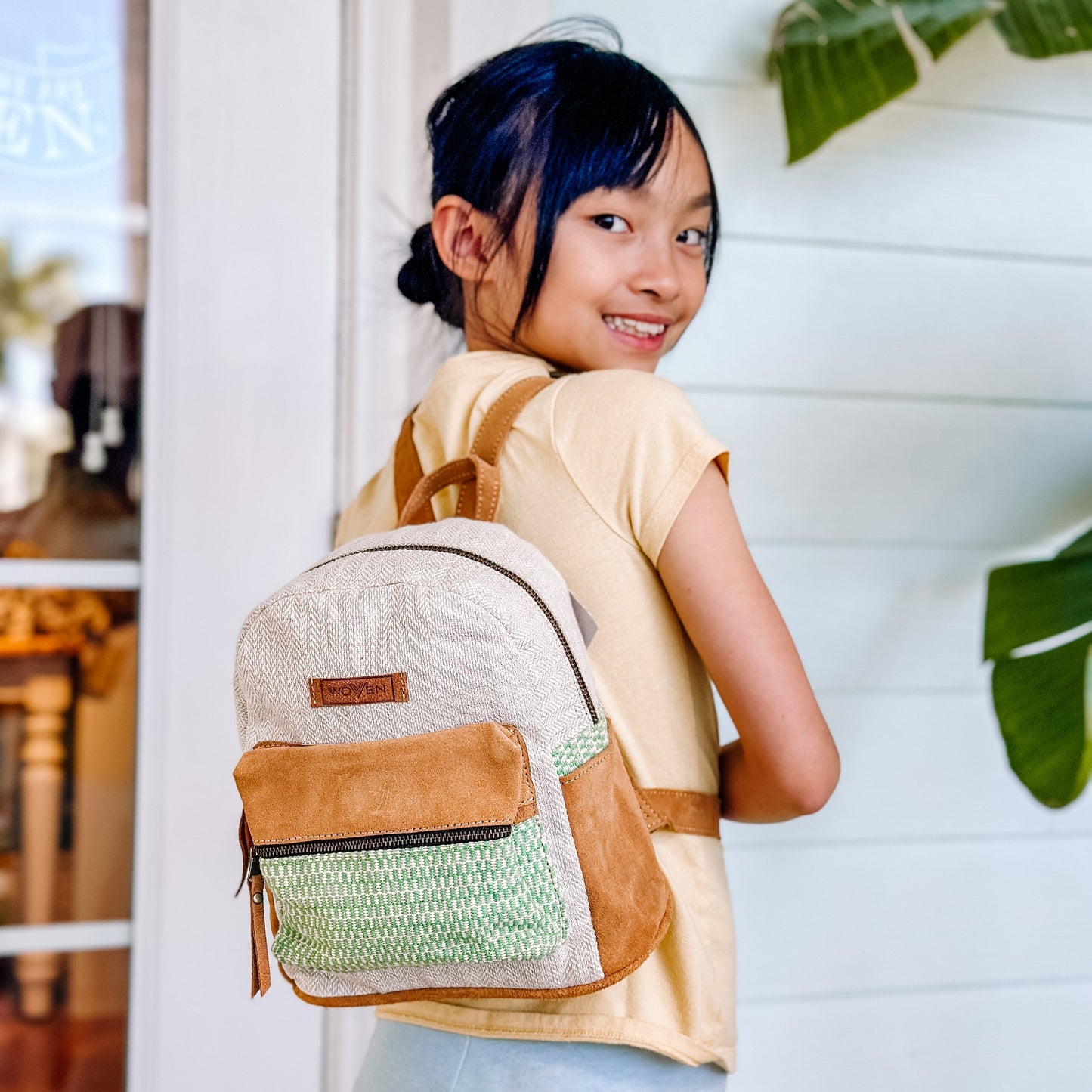 Mini Backpack - 4 house stripe