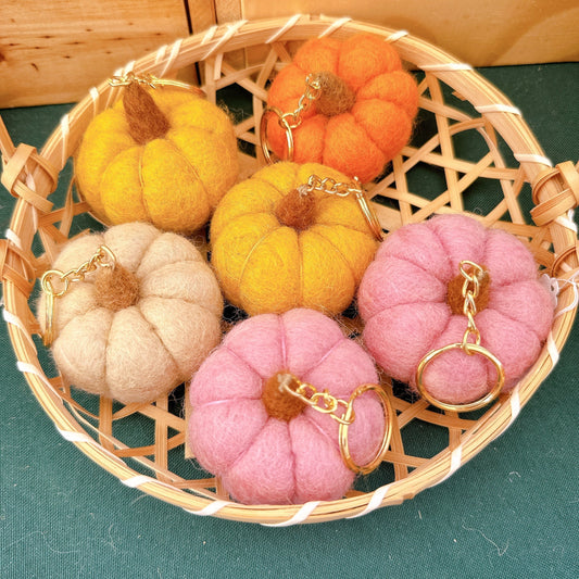 Felt Keychain - Little Pumpkins